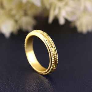 Anillo Chapado en Oro de 18K, Diseño Coreano Simple y Minimalista para Mujer, Accesorio Moderno para Bodas y Fiestas, Venta al por Mayor - Product Image 4