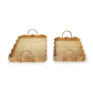 Popular Now Utensilios de cocina Decoración Bandeja de servicio de ratán Bandeja de ratán artesanal para fiesta Artículo más nuevo al por mayor de Vietnam - Product Image 2