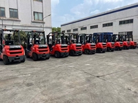 Chariot élévateur diesel Toyota d'occasion pour travaux de terrassement et de construction, transport, 4,5 m, 3T, 3,5t, moteur, pompe, boîte de vitesses, roulement, 100% fonctionnel
