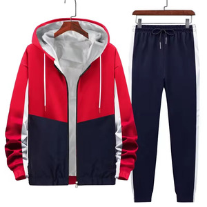 Ensemble de survêtement décontracté de haute qualité à capuche et manches longues pour hommes, ensemble de 2 pièces avec pantalon de survêtement - Product Image 4
