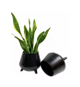 Macetas y jardineras decorativas elegantes, maceta de metal para interiores y exteriores, maceta de metal de forma redonda a precio económico - Product Image 3