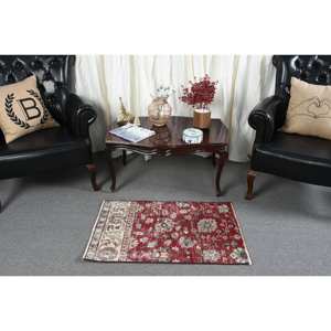 Vintage turco 19x31ft alfombra de área grande estilo clásico rojo beige diseño de retazos 10mm lana látex respaldo rectángulo pasillo - Product Image 3