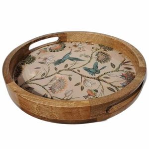 ถาดไม้ดีไซน์ทันสมัยสวยงาม ถาดเสิร์ฟไม้เคลือบลายพิมพ์ สำหรับงานแต่งงาน - Product Image 1