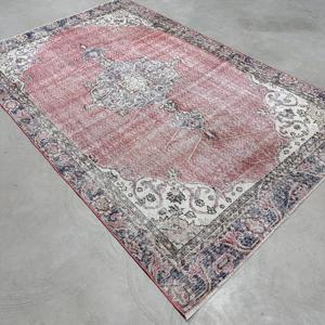 Grand tapis turc, tapis vintage 5,5x8,8 pieds, tapis en laine rouge - Product Image 3