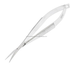 Ciseaux et pinces à épiler professionnels en acier inoxydable à pointes affûtées, couleur argent, pour sourcils et cils - Product Image 1