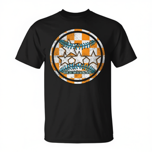 T-Shirt Promozionale Volunr State Orange Tennessee per Baseball e Softball in Colore Arancione Intenso - Product Image 2