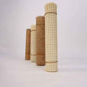 Custom size <b>rattan</b> mesh sheets premium quality <b>rattan</b> <b>webbing</b> handcrafts natural rotan rolls - Product Image 1