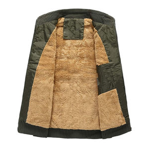 เสื้อกั๊กขนปลาปักเป้าสำหรับผู้ชายแบบมืออาชีพมีซิปแบบเรียบสำหรับฤดูหนาว - Product Image 2