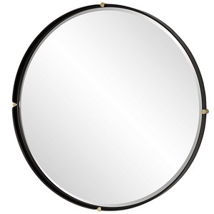 Miroir mural créatif de forme ronde avec cadre en fer pour hôtel appartement maison salon chambre couloir décoration murale miroir d'habillage - Product Image 6