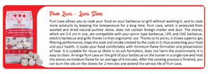 Pierre ponce de lave PUM - Pierre de lave - Permet de cuire les aliments sur barbecue, maintient la température, cuisson rapide et facile, idéal pour barbecue GPL GNL - Product Image 3