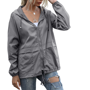 Blouson Bomber Femme Hiver Style Streetwear à Carreaux en Toile Respirante avec Fermeture Éclair et Capuches Amovibles Personnalisables 100% Polyester - Product Image 4