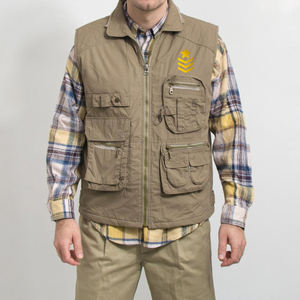 Chaleco Cargo Transpirable con Cuello en V y Logotipo Personalizado de Alta Calidad, con Características Utilitarias para Ropa de Verano - Product Image 4