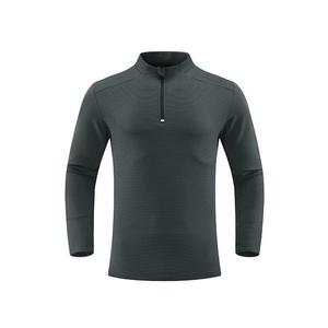 Sweat-shirts d'hiver brodés pour hommes avec détection par aiguille, 100 % coton molletonné, demi-zip, design décontracté et sportif - Product Image 3