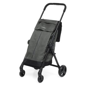 รถเข็นช็อปปิ้ง 46 ลิตร GO FAST สีเทา 61x51x108 ซม. โครงพลาสติกและเหล็ก - Product Image 1
