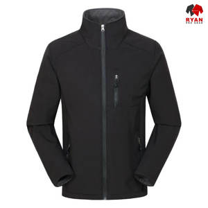 Veste Softshell sur mesure pour homme, fermeture éclair, tissu respirant avec logo personnalisé, écologique - Product Image 1