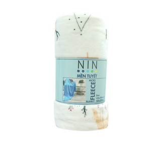 Tissu en microfibre imprimé personnalisé Ultra-Soft Queen Coral Fleece Blanket Anti-Bacteria Quilted Cooling Throw Four Seasons Home - Product Image 5