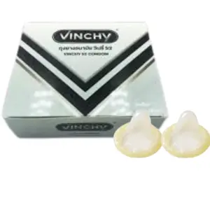 Hot 2024 marque Vinchy préservatifs vente meilleur prix de qualité usine directe et pour les hommes fabriqué en latex de caoutchouc naturel produit de Thaïlande