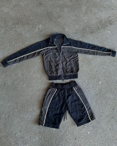 Conjunto de camiseta y pantalones cortos para hombre, camiseta transpirable de verano, tela transpirable ligera, equipos deportivos, ropa de gimnasio, conjunto corto - Product Image 6