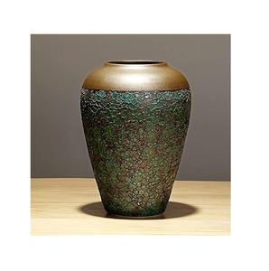 Vases à fleurs de décoration de Table de Restaurant d'hôtel de luxe, décoratifs faits à la main, arrondis, meilleure qualité Vases à fleurs en métal plaqué or - Product Image 1