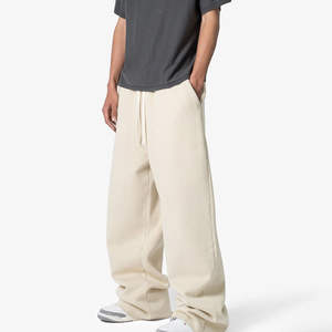 กางเกงกีฬาผู้ชายแบบมีกระเป๋าของผู้ชายกางเกงแบบผูกเชือกแบบลำลองสำหรับผู้ชายกางเกงแบบปรับแต่งสีพื้นคุณภาพสูงสำหรับฤดูใบไม้ร่วง - Product Image 2