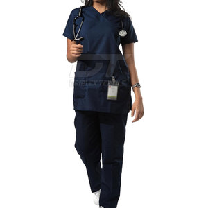 Top Trending Low Moq Mujeres Hospital Uniforme Venta al por mayor Mujeres Hospital Uniforme Ideal Scrub Set para enfermera - Product Image 1