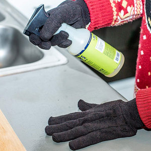 Gants de travail en jersey marron personnalisés de haute qualité à usage général sécurité industrielle et jardin - Product Image 4