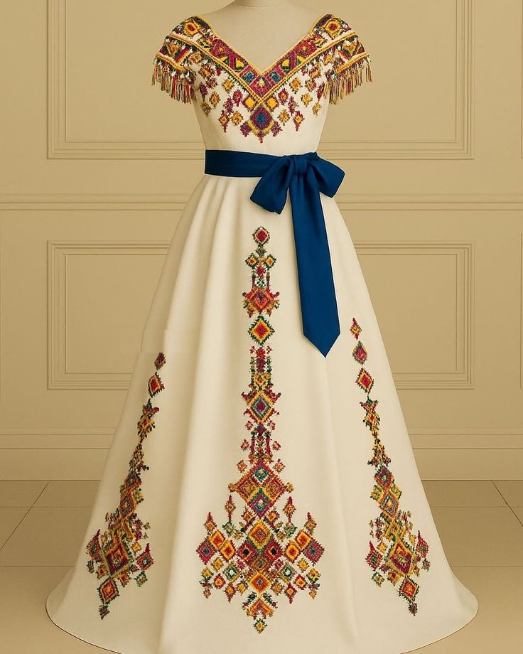 Bridal Dress Hand Work - Custom Beaded Silk Designs