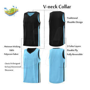 Camiseta de baloncesto personalizada OEM, ropa deportiva de alta calidad, camiseta de baloncesto de poliéster de último diseño - Product Image 3