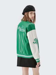 2024 Top Tendance Femmes Premium Qualité Laine Varsity Veste Coupe Décontractée Respirant Peau De Mouton Traitement Fini - Product Image 3