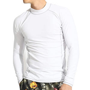 Camisas de compresión hechas a medida para hombres de alta calidad Long Rash Guard Jiu Jitsu Kimono Gym Wear Transpirable MMA Stretch New Front - Product Image 6