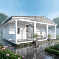 Maison modulaire préfabriquée de luxe en conteneur extensible de 20 pieds, résistante à la corrosion et aux intempéries