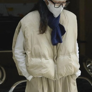 Chaleco con cuello redondo informal coreano para mujer, camiseta sin mangas cálida para otoño e invierno, ropa de calle, diseño impreso transpirable - Product Image 3