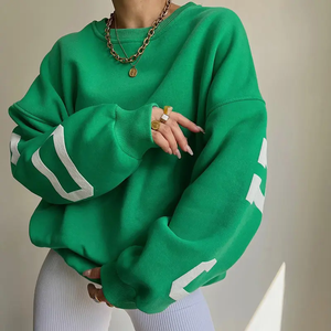Sudadera de punto extragrande con estampado de letras y logotipo personalizado OEM al por mayor - Product Image 3