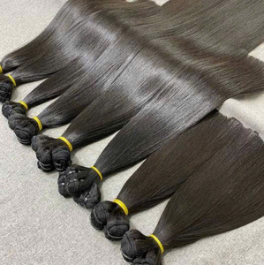 Extensiones de cabello humano vietnamita recto de hueso súper sedoso de alta calidad Paquetes de precios al por mayor en stock - Product Image 5