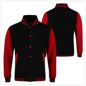 Chaqueta Varsity personalizada para hombre Chaquetas de estilo unisex con cuello acanalado para ropa de calle Chaqueta Varsity para venta en línea - Product Image 2