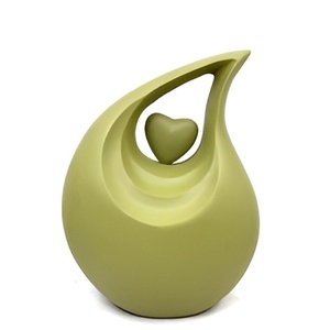 <b>Top</b> Quality Colourful Design Aluminium Adult Teardrop Urn for Cremation Use Low Prices Metal Fancy Urns Funeral Made India 2026 - Product Image 2