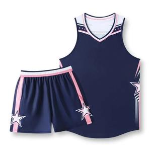 Ensemble de Tenue de Basketball Léger et Respirant à Séchage Rapide pour Hommes et Femmes, Style Américain, Vêtements de Sport d'Été Personnalisables pour l'Entraînement en Équipe - Product Image 6
