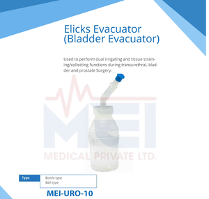 Evaluateur médical Ellick Dispositif d'évacuation manuelle efficace de la vessie pour une utilisation endoscopique TURP dans les hôpitaux Cliniques ICU - Product Image 6