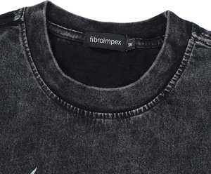 T-shirt oversize imprimé de logo personnalisé pour hommes en vente de gros T-shirt décontracté en jersey délavé à l'acide 100% coton à épaules tombantes et à col rond pour hommes - Product Image 4