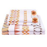 Nouvel ensemble de draps imprimés en velours de coton polyester personnalisable de style chinois |   Housse de couette de luxe, literie |   Certifié OEKO-TEX