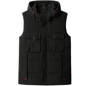 Chaleco acolchado ligero con forro de poliéster para hombre, prendas de vestir Softshell exteriores, chaqueta sin mangas para senderismo, viajes, Golf al aire libre - Product Image 6