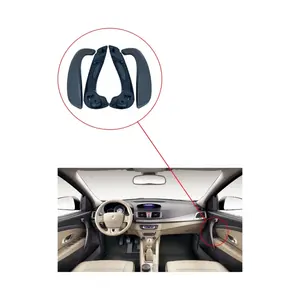 Juego de Cubiertas para Apoyabrazos de Puerta Interior Derecha-Izquierda para Renault Fluence, Cuero Ahumado y ABS con Caja de Almacenamiento y Portavasos 809540287R - Product Image 1