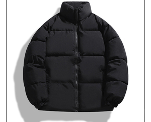 Chaqueta de Invierno para Hombre, Diseño Personalizado OEM, Cierre de Cremallera, Talla Grande, Gruesa, Cuello Alto, Chaqueta Acolchada, Envío DDP - Product Image 2