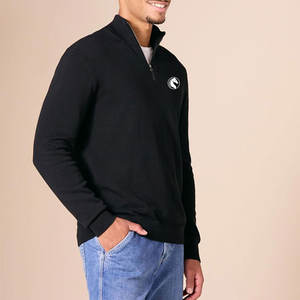 Dernière conception de haute qualité pull à fermeture éclair quart sur mesure à bas prix pull à fermeture éclair quart pour hommes - Product Image 3