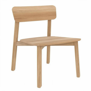 Silla de comedor de madera maciza de teca minimalista al por mayor para decoración contemporánea del hogar y restaurante - Product Image 1