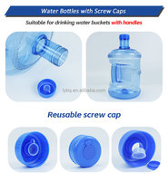 Bidon d'eau en polycarbonate de 5 gallons, 15L, 18L, 19L, 20L, qualité alimentaire, bidon d'eau en plastique avec poignée