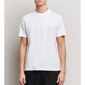 Camiseta sólida corta recta holgada de media manga con copo de nieve frito de estilo americano para hombres, camiseta antigua con procesamiento de algodón 100% personalizado - Product Image 4