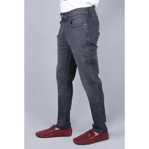 Bernad Men's High Waist Skinny Denim <b>Trousers</b> Vintage Hip Hop Style Boyfriend Jeans Embroidered Washed Colored <b>Light</b> Hole - Product Image 2