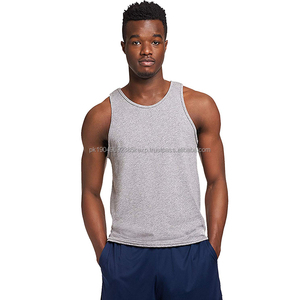 Gran oferta, camiseta sin mangas para hombre, Camiseta deportiva atlética para gimnasio, camiseta sin mangas de algodón orgánico esencial para hombre - Product Image 2