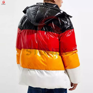 Multi-color Men's Oversized Standard Puffer <b>Jackets</b> High Quality Polyester Filling Warm Winter Streetwear Hooded Breathable - Product Image 3